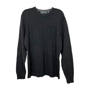 Oscar de la Renta Crewneck Sweater Knit Pullover Long Sleeve Casual Menswear XL
